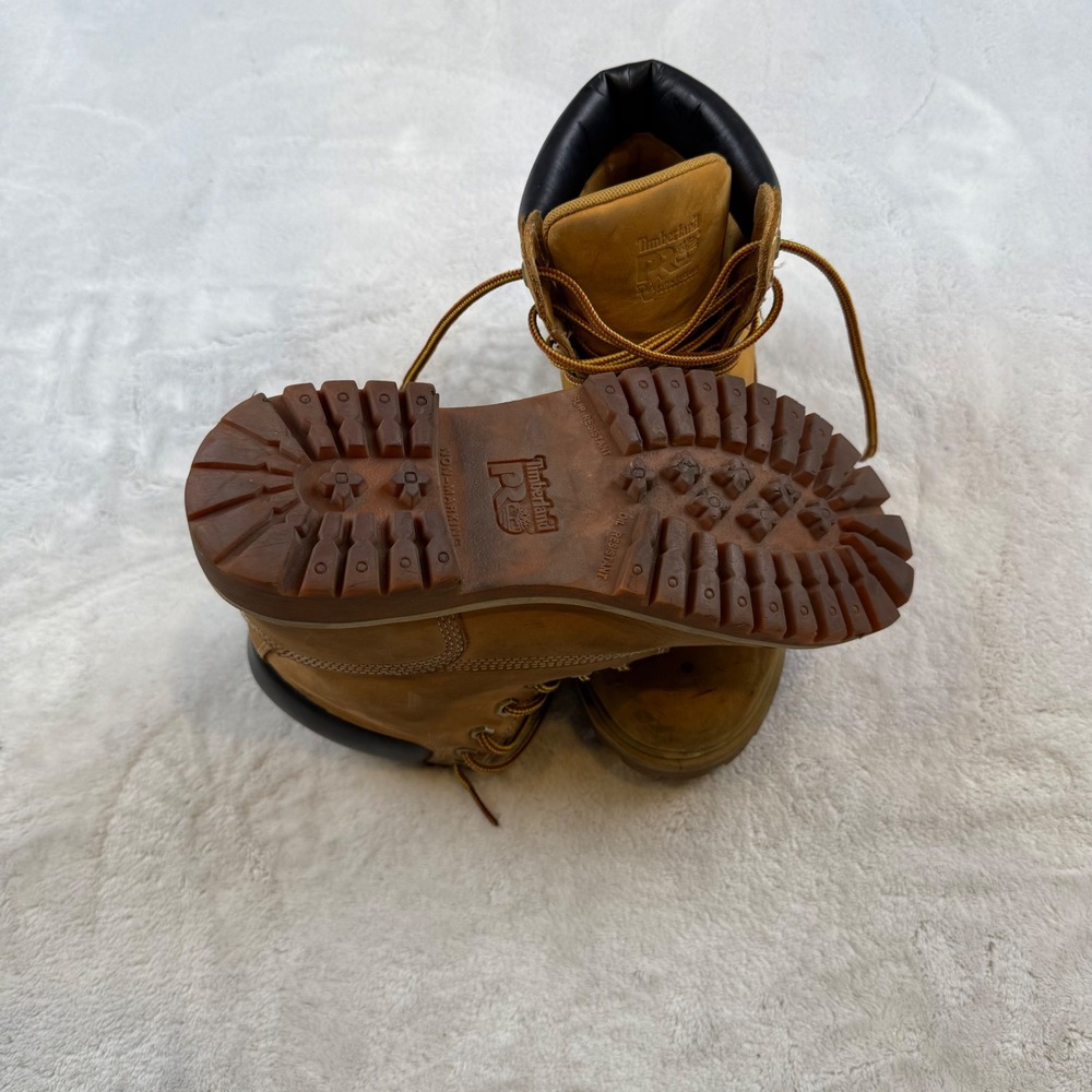 Timberland Pro Womens Work Boots Tan Leather Lace Up ASTM F2413 EH Size 6.5M‎ - Picture 8 of 11